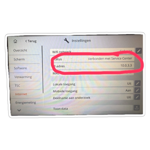 Toon instellingen met Flush Firewall optie